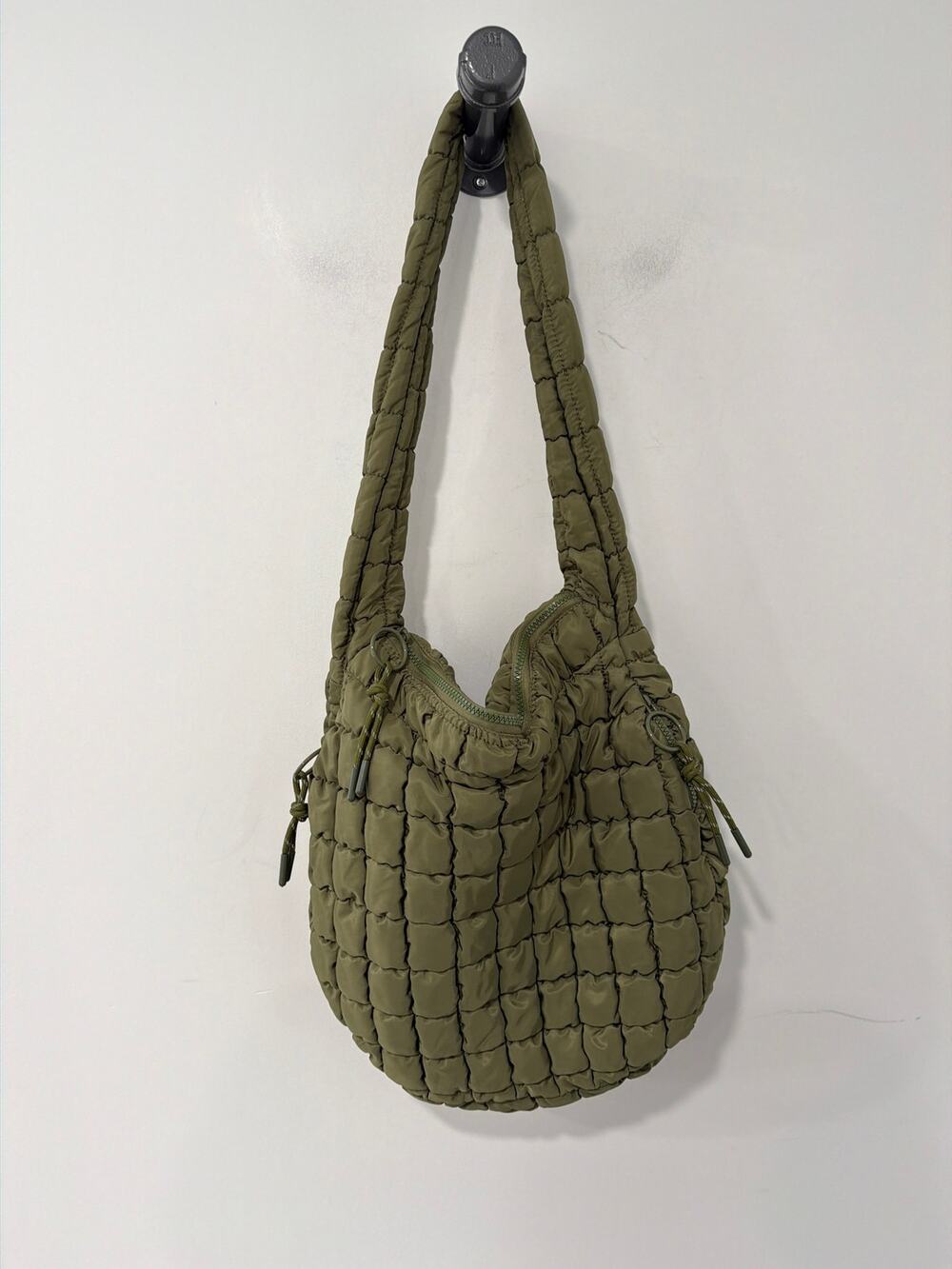 Sol and Selene Quilted Hobo Bag Green
